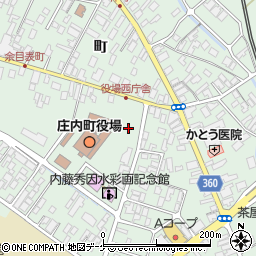 庄内町役場　監査委員事務局周辺の地図