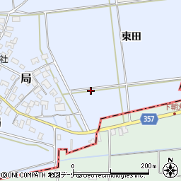 山形県酒田市局東田周辺の地図