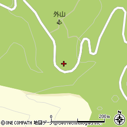 山形県酒田市外山越周辺の地図
