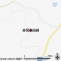 宮城県栗原市金成（赤児新山前）周辺の地図