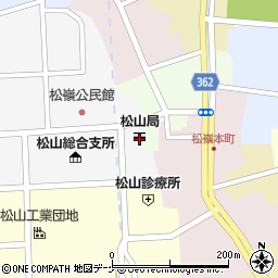 松山郵便局周辺の地図