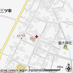 山形県庄内町（東田川郡）廿六木（三ツ車）周辺の地図