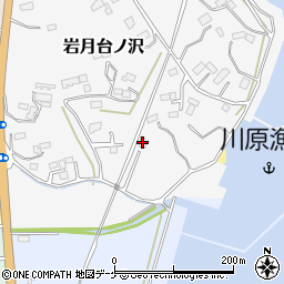 宮城県気仙沼市岩月台ノ沢43周辺の地図