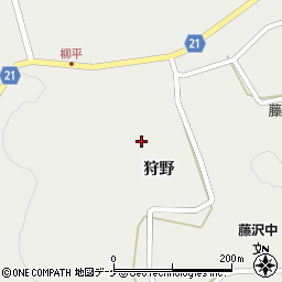 岩手県一関市藤沢町藤沢狩野56周辺の地図