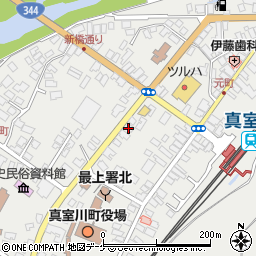 新庄タクシー真室川営業所周辺の地図