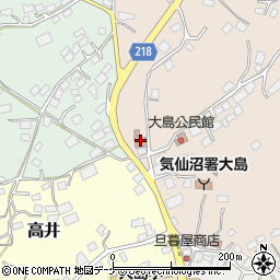 日本郵便大島郵便局周辺の地図