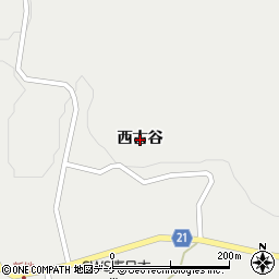 岩手県一関市藤沢町藤沢（西古谷）周辺の地図