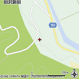 山形県酒田市田沢高森周辺の地図