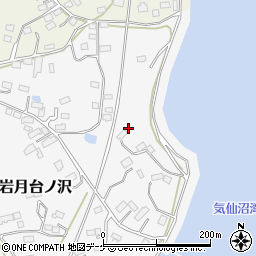 宮城県気仙沼市岩月台ノ沢133周辺の地図
