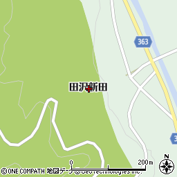 山形県酒田市田沢田沢新田周辺の地図