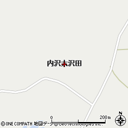 岩手県一関市花泉町金沢（内沢大沢田）周辺の地図