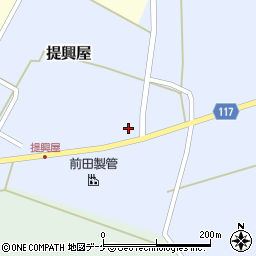 山形県東田川郡庄内町提興屋周辺の地図