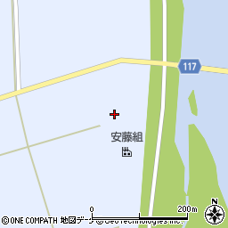 山形県東田川郡庄内町提興屋中島周辺の地図