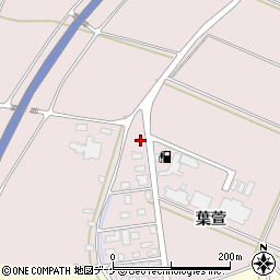 山形県酒田市坂野辺新田葉萱47-6周辺の地図