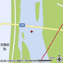 庄内橋周辺の地図