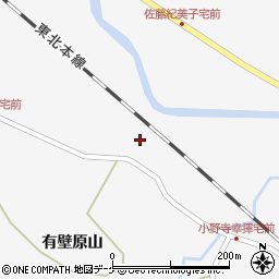 宮城県栗原市金成有壁原山周辺の地図