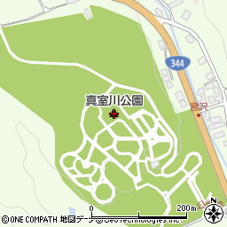 真室川公園周辺の地図