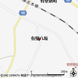 宮城県栗原市金成（有壁八坂）周辺の地図