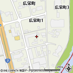 山形県酒田市広栄町周辺の地図