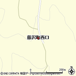 岩手県一関市藤沢町西口周辺の地図