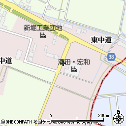 山形県酒田市木川東中道周辺の地図