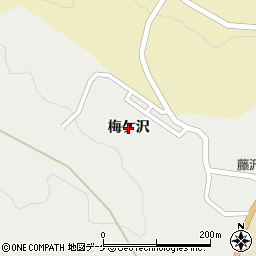 岩手県一関市藤沢町藤沢（梅ケ沢）周辺の地図