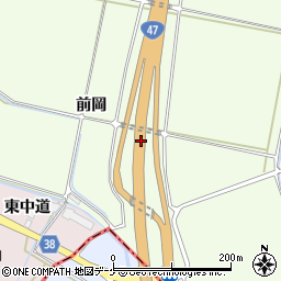 山形県酒田市新堀前岡周辺の地図