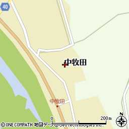 山形県酒田市中牧田前田47周辺の地図