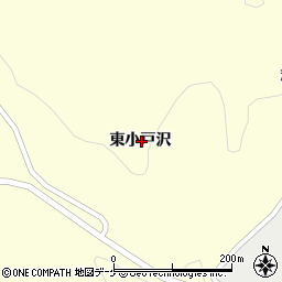 岩手県一関市藤沢町西口東小戸沢周辺の地図