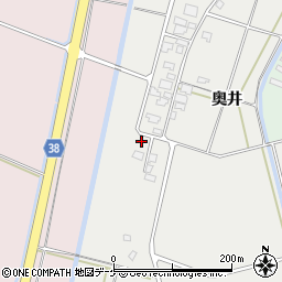 山形県酒田市広野奥井204周辺の地図