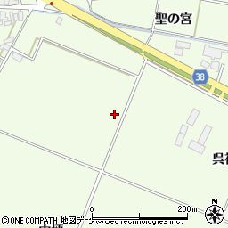 山形県酒田市新堀聖の宮周辺の地図