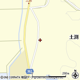 山形県酒田市土渕周辺の地図