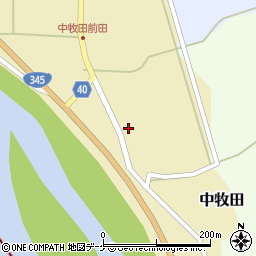 山形県酒田市中牧田前田78周辺の地図
