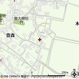 山形県酒田市新堀周辺の地図