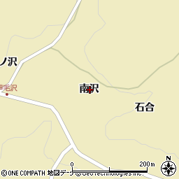 岩手県一関市藤沢町新沼南沢周辺の地図