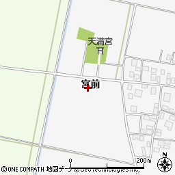 山形県酒田市丸沼宮前周辺の地図