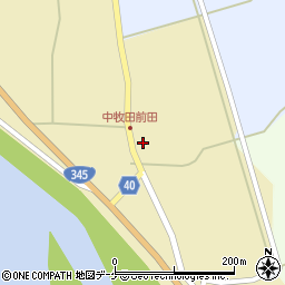 山形県酒田市中牧田前田159周辺の地図