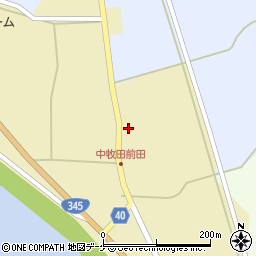 山形県酒田市中牧田前田172周辺の地図