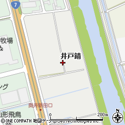 山形県酒田市広野井戸錆周辺の地図