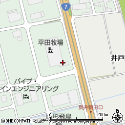 平田牧場　酒田京田ミートセンター周辺の地図