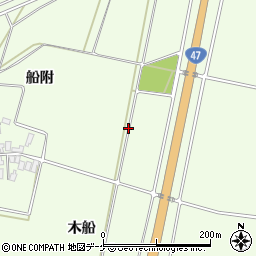 山形県酒田市新堀船附周辺の地図