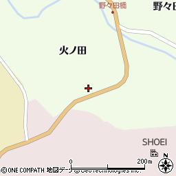 岩手県一関市藤沢町砂子田火ノ田44-1周辺の地図