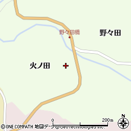 岩手県一関市藤沢町砂子田火ノ田周辺の地図