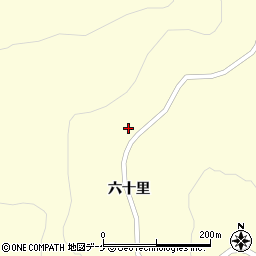 岩手県一関市藤沢町西口六十里33周辺の地図