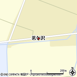 山形県酒田市茗ケ沢周辺の地図