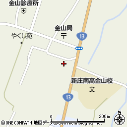 山形県最上郡金山町金山466-1周辺の地図