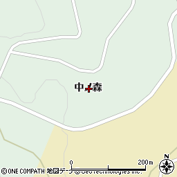 岩手県一関市藤沢町増沢中ノ森周辺の地図