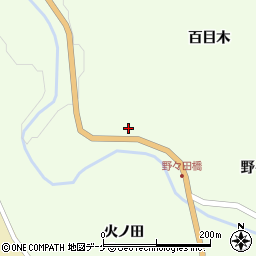 岩手県一関市藤沢町砂子田百目木40周辺の地図