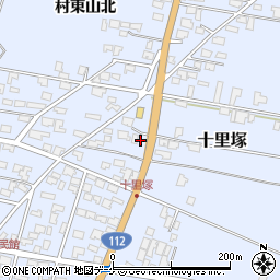 山形県酒田市十里塚丁周辺の地図