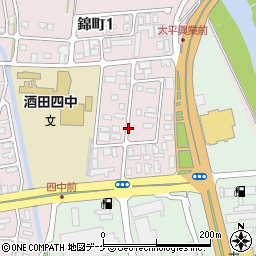 錦公園周辺の地図